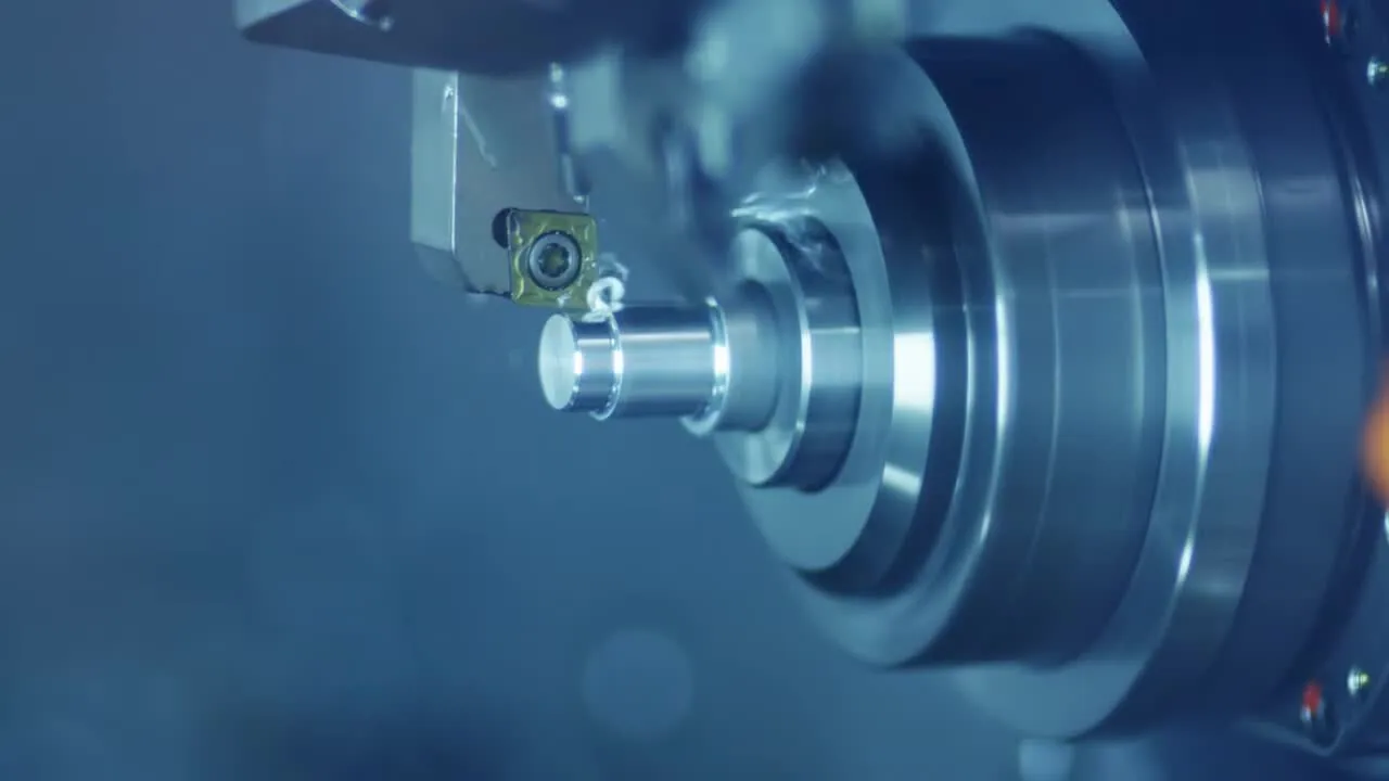 CNC turning of a metal component